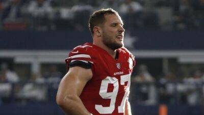 49ers' Bosa has groin injury, won't play against Falcons