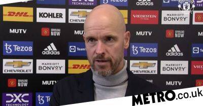 Erik ten Hag explains why he only made one sub in Manchester United stalemate and rejects Christian Eriksen issue
