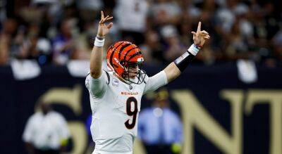 Bengals' Joe Burrow hooks up with Ja'Marr Chase for two touchdowns in win over Saints