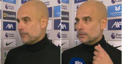 Pep Guardiola: Clip from interview after Liverpool 1-0 Man City goes viral