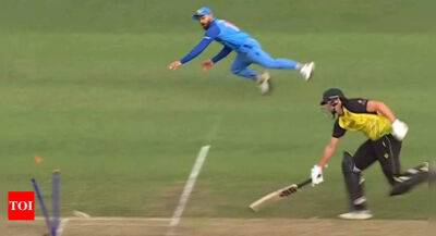 Watch: Virat Kohli's fielding masterclass in India's stunning T20 World Cup warm-up win over Australia