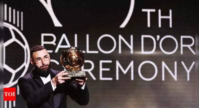 Robert Lewandowski - Kevin De-Bruyne - Michel Platini - Karim Benzema wins Ballon d'Or after fantastic year with Real Madrid - timesofindia.indiatimes.com - Manchester - Qatar - France - Belgium - Senegal - Poland -  Paris
