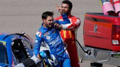 Kyle Larson - John Locher - Christopher Bell - Joe Gibbs - Bubba Wallace apologizes for dangerous incident with Kyle Larson: 'I intend to learn from this' - foxnews.com - Usa - state Nevada
