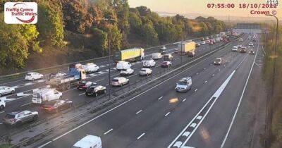 M4 crash at junction 32 outside Cardiff causes rush hour motorway queues - live updates