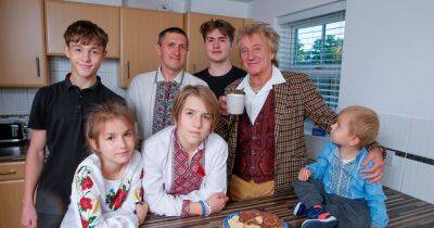 Sir Rod Stewart says he's using 'power' as knight as he rents home for family of seven Ukrainian refugees