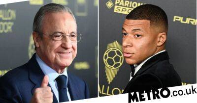 Real Madrid president Florentino Perez speaks out on Kylian Mbappe after PSG star demands transfer