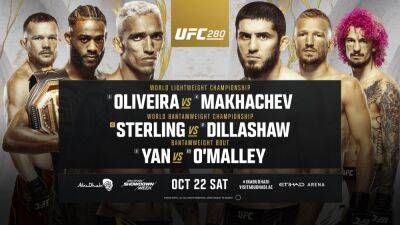 Conor Macgregor - Charles Oliveira - Petr Yan - Islam Makhachev - Sean Omalley - Is UFC 280 on PPV in the UK? - givemesport.com - Britain - Abu Dhabi