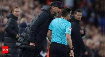 Liverpool boss Klopp charged after red card against Man City