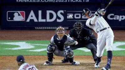 Stanton, Judge power Yankees past Guardians, into ALCS vs Astros
