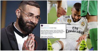 Cristiano Ronaldo - Luka Modric - Ronaldo Nazario - Karim Benzema - Fabio Cannavaro - Karim Benzema: What's the story behind Real Madrid star's injured finger? - givemesport.com -  Paris