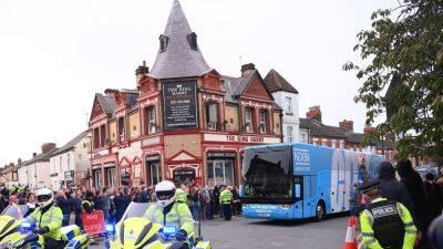 Police receive complaint over damage to Manchester City's bus