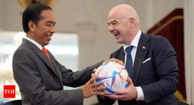 Fury at FIFA chief's kickabout in Indonesia after stadium tragedy