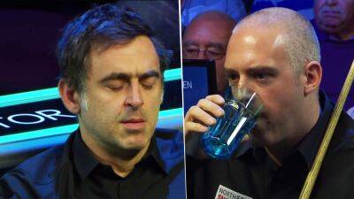 Ronnie O'Sullivan reacts as David Grace gets lucky with wild fluke in huge moment at Northern Ireland Open