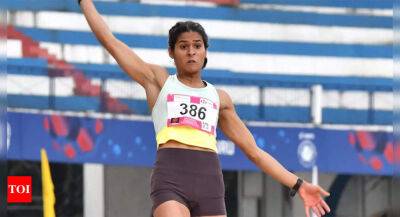Long jumper Shaili Singh wins gold on final day of National Open Athletics Championships - timesofindia.indiatimes.com - India