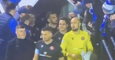 Dundee United stars slapped with goalie glove but Tony Watt sees Kilmarnock prankster coming