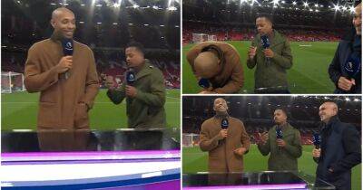 Roberto Martínez - Thierry Henry - Tottenham Hotspur - Patrice Evra - Patrice Evra had Thierry Henry cracking up with actions before Man Utd vs Spurs - givemesport.com - Manchester