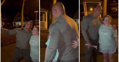 Dwayne 'The Rock' Johnson: WWE legend meets fan in wholesome footage