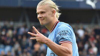 Manchester City's Erling Haaland makes history with hat trick in rout of United