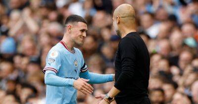Man City manager Pep Guardiola sends message to Phil Foden after Manchester United hat-trick