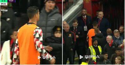 Cristiano Ronaldo: Man Utd star walks down tunnel before final whistle v Tottenham