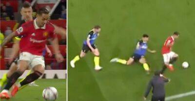 Man Utd's Antony put Tottenham star on his backside with silky footwork