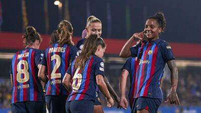 Alexia Putellas - Claudia Pina - Patricia Guijarro - Women's Champions League round-up: Barcelona hand out 9-0 humbling to Benfica, Juventus ease past Zurich 2-0 - eurosport.com