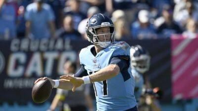 Titans QB Ryan Tannehill in walking boot after beating Colts
