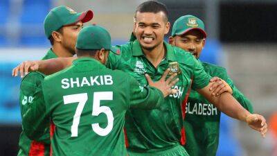 T20 World Cup: Taskin Ahmed bowls Bangladesh to victory over Netherlands
