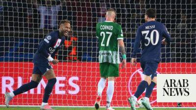 Messi, Mbappe double up as PSG hit seven to reach Champions League last 16