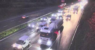 Crash between HGV and car causes queues on M4 near Brynglas Tunnels