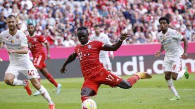 Serge Gnabry - Leon Goretzka - Bayern fire six goals past Mainz to take over top spot - channelnewsasia.com - Germany - Senegal - county Union