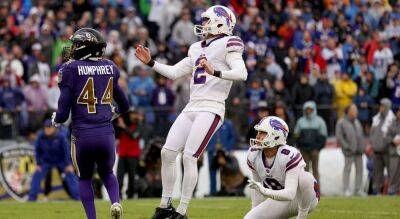 Bills take advantage of Lamar Jackson's interceptions, Tyler Bass kicks game-winner as time expires