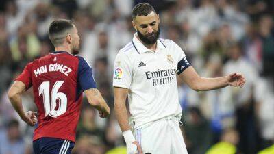 Real Madrid miss chance to replace Barcelona atop La Liga after draw with Osasuna