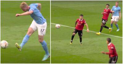 Kevin De Bruyne: Gorgeous replay of Man City star's assist for Haaland vs Man Utd