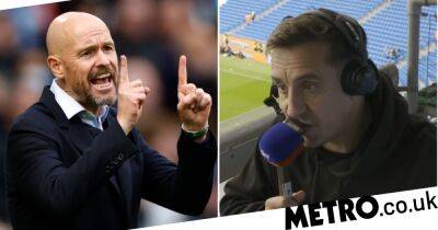 Gary Neville says Manchester United star’s career is ‘going to be short-lived’ under Erik ten Hag