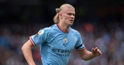 Erling Haaland is already speeding towards two records after Man City hat-trick vs Manchester United