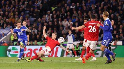 Leicester lift the pressure by hammering Forest