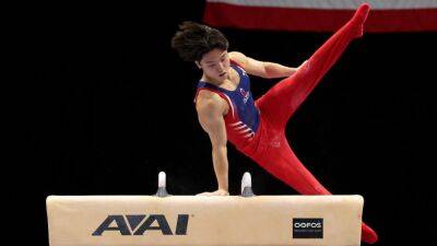 Asher Hong leads U.S. men’s gymnastics world team selection camp after first day