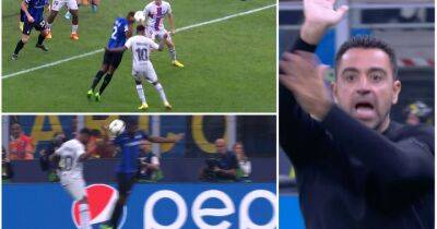 Denzel Dumfries - Inter Milan - Hakan Calhanoglu - Inter 1-0 Barcelona: Xavi seething as VAR denies Blaugrana last minute penalty - givemesport.com - Spain