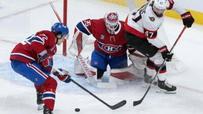 Nick Suzuki - Claude Giroux - Anton Forsberg - Brady Tkachuk - Cole Caufield - Juraj Slafkovsky - Senators sting winless Canadiens in pre-season tilt - tsn.ca -  Ottawa