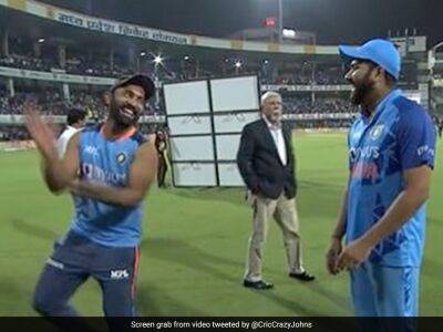 India vs South Africa: Watch: Rohit Sharma And Dinesh Karthik Share Banter Post Series Win, Fans Try To Decode Conversation