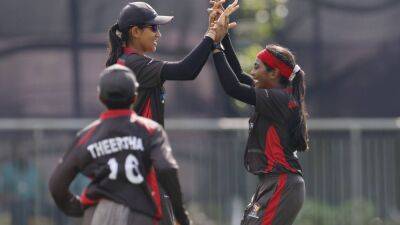 Theertha Satish guides UAE to first win in Women’s Asia Cup – in pictures