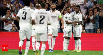 Champions League: Rodrygo and Vinicius score as Real Madrid sink Shakhtar - timesofindia.indiatimes.com - Ukraine -  Donetsk