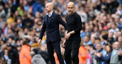Erik ten Hag makes Pep Guardiola gesture after derby defeat as Manchester United Europa League squad named