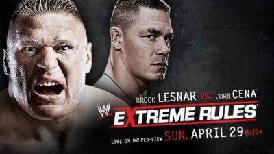 John Cena vs Brock Lesnar 2012: The biggest WWE Extreme Rules match ever