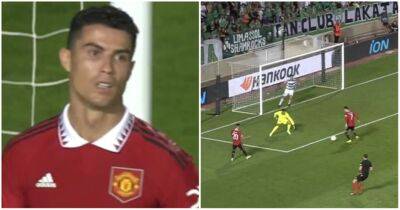 Cristiano Ronaldo: Man Utd star couldn't believe it after missing sitter vs Omonia