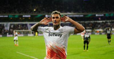 Gianluca Scamacca climbs off bench to earn West Ham victory at Anderlecht