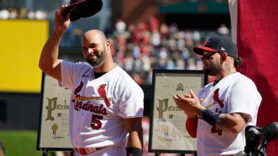 St. Louis Cardinals' Albert Pujols says he almost retired after struggles in June