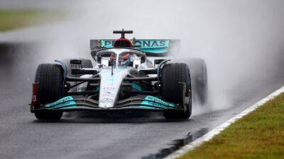 Japanese Grand Prix: George Russell leads Lewis Hamilton in Mercedes one-two in second practice in Suzuka