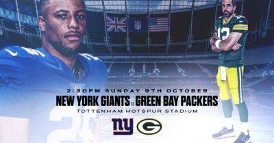 New York Giants v Green Bay will be broadcast live on Virgin Media Two
